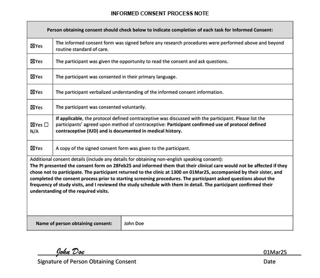 Informed Consent Process Preview