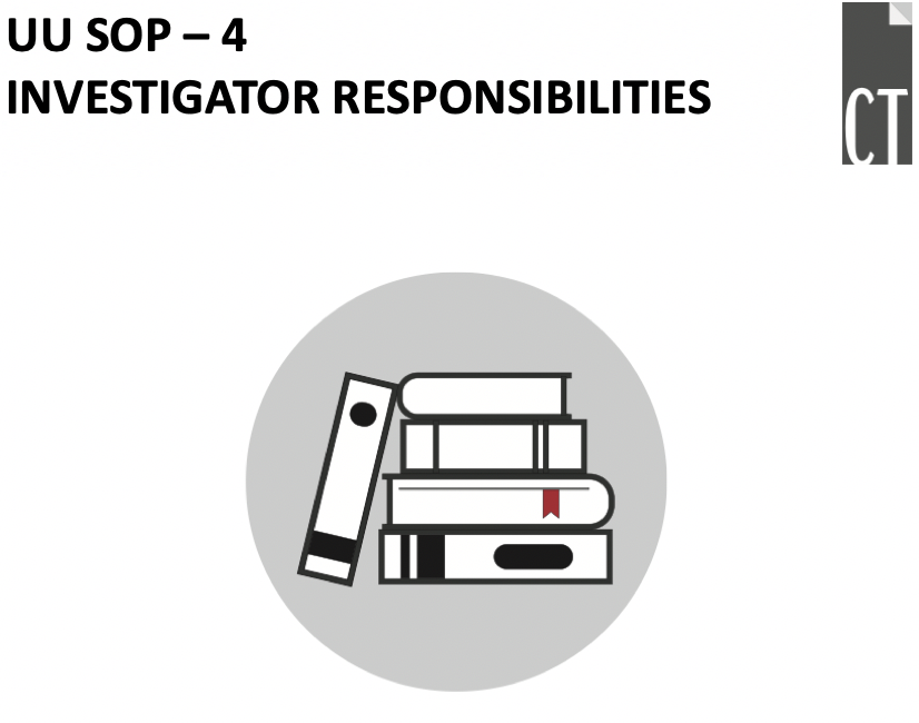 UUSOP - 4 Investigator Responsibilities